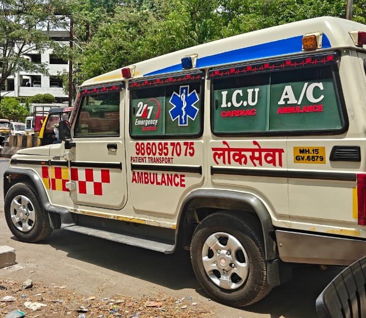 Lokseva ambulance with trained paramedics in Aurangabad